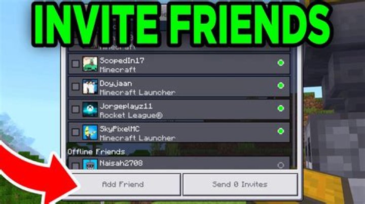 How to accept invites on minecraft