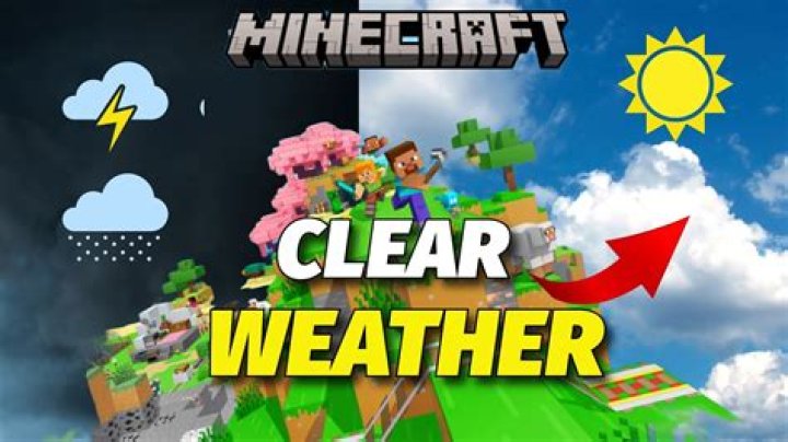 How to clear weather in minecraft