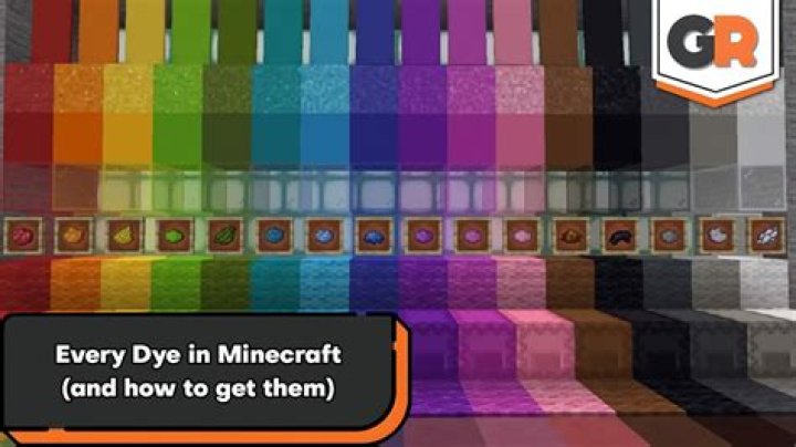 How to get dye in minecraft