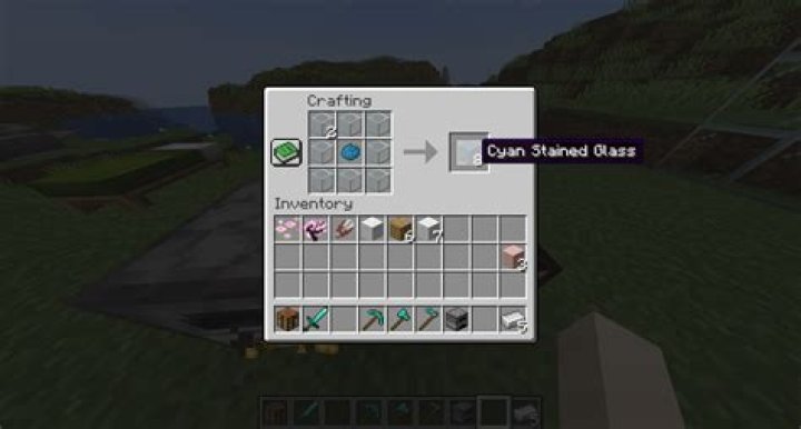 How to make colored glass minecraft