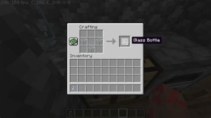 How to make glass bottle minecraft