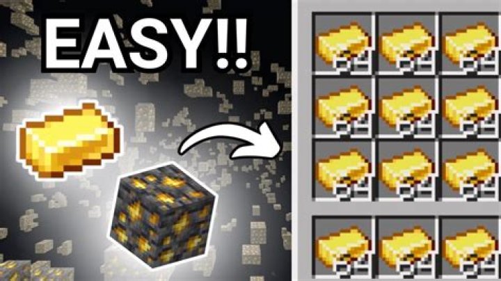 How to mind gold in minecraft