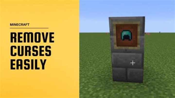 How to remove curses in minecraft