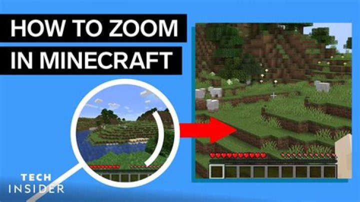 How to zoom in in minecraft