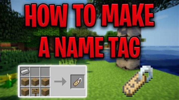 Minecraft how to make name tag